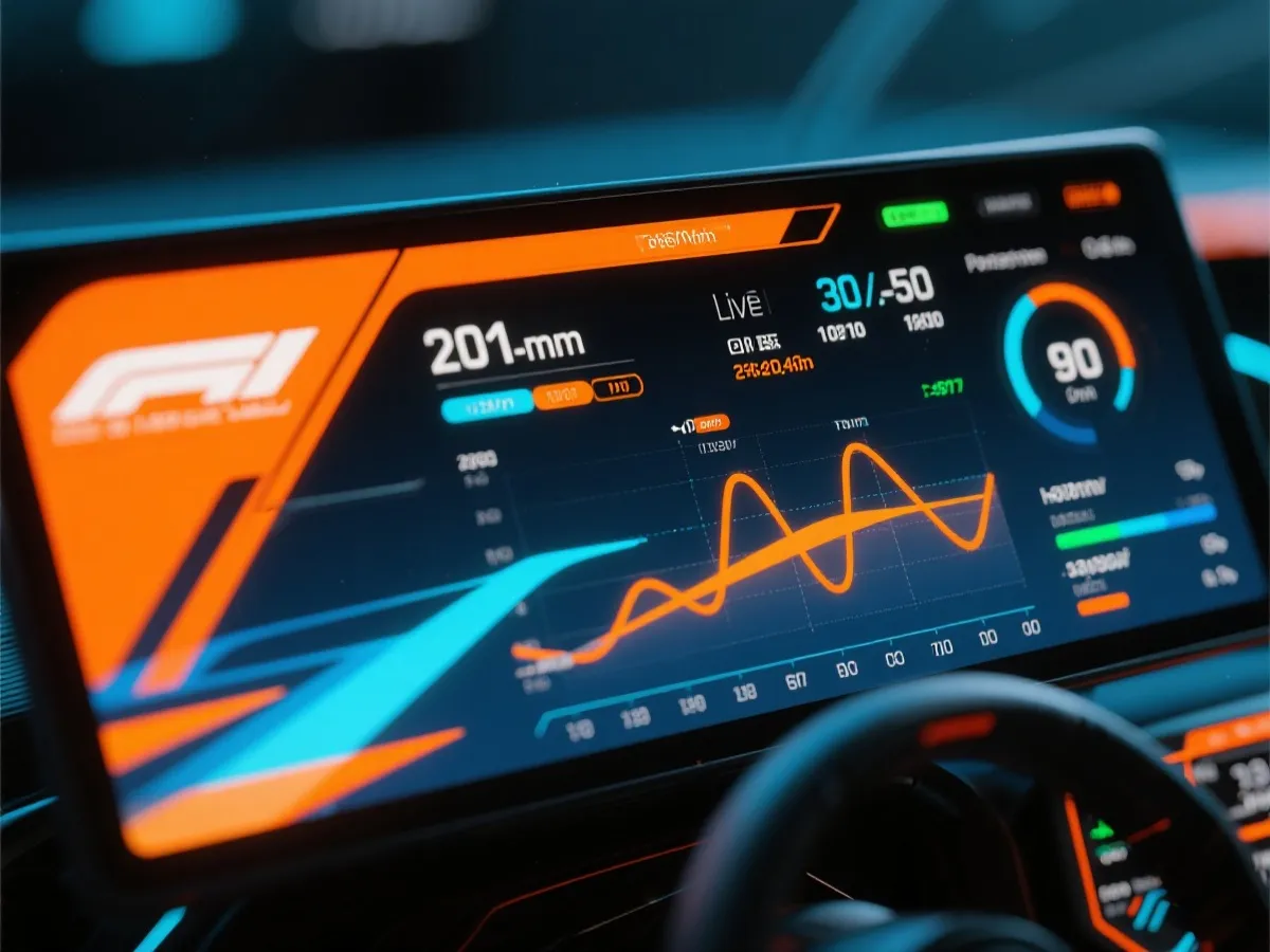 极速赛车策略实验室实时赛况界面示意图